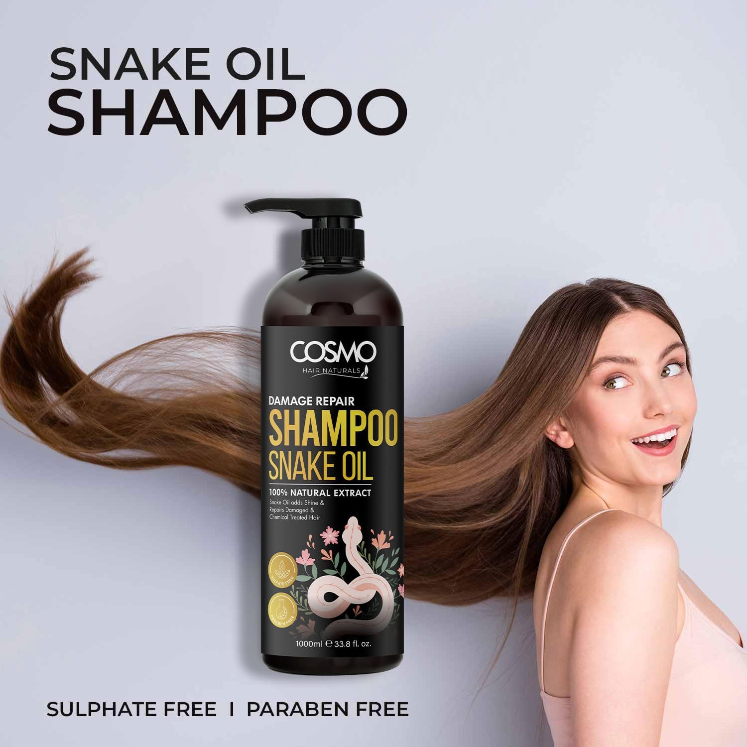 Cosmo Damage Repair Snake Oil Šampoon 1000ml