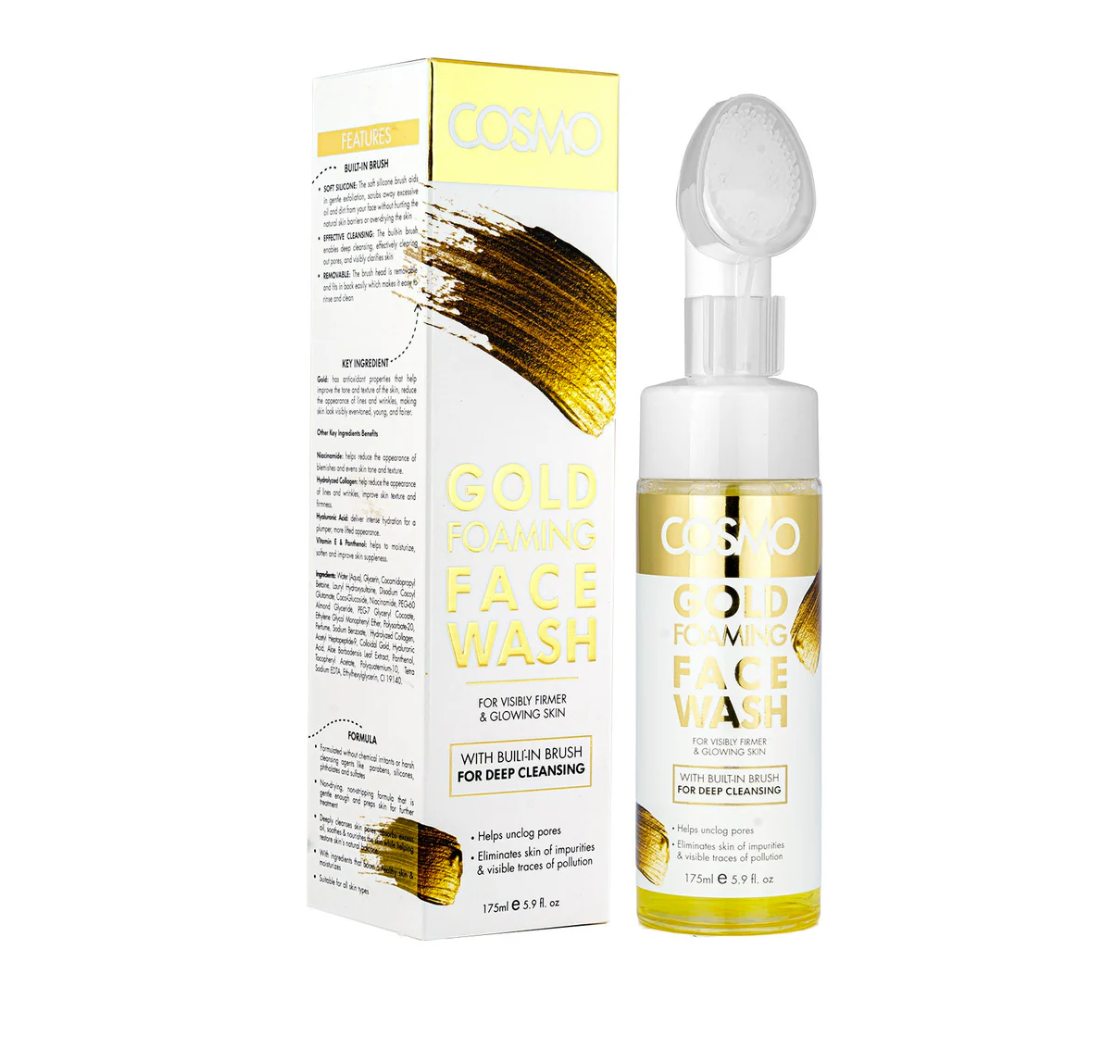 Gold Foaming Face Wash by Cosmo 175ml
