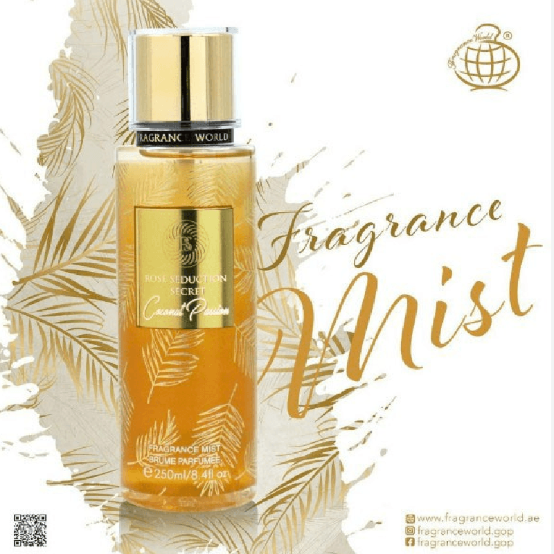 Fragrance World Rose Seductin Secret Coconut Passion Perfumed Body
