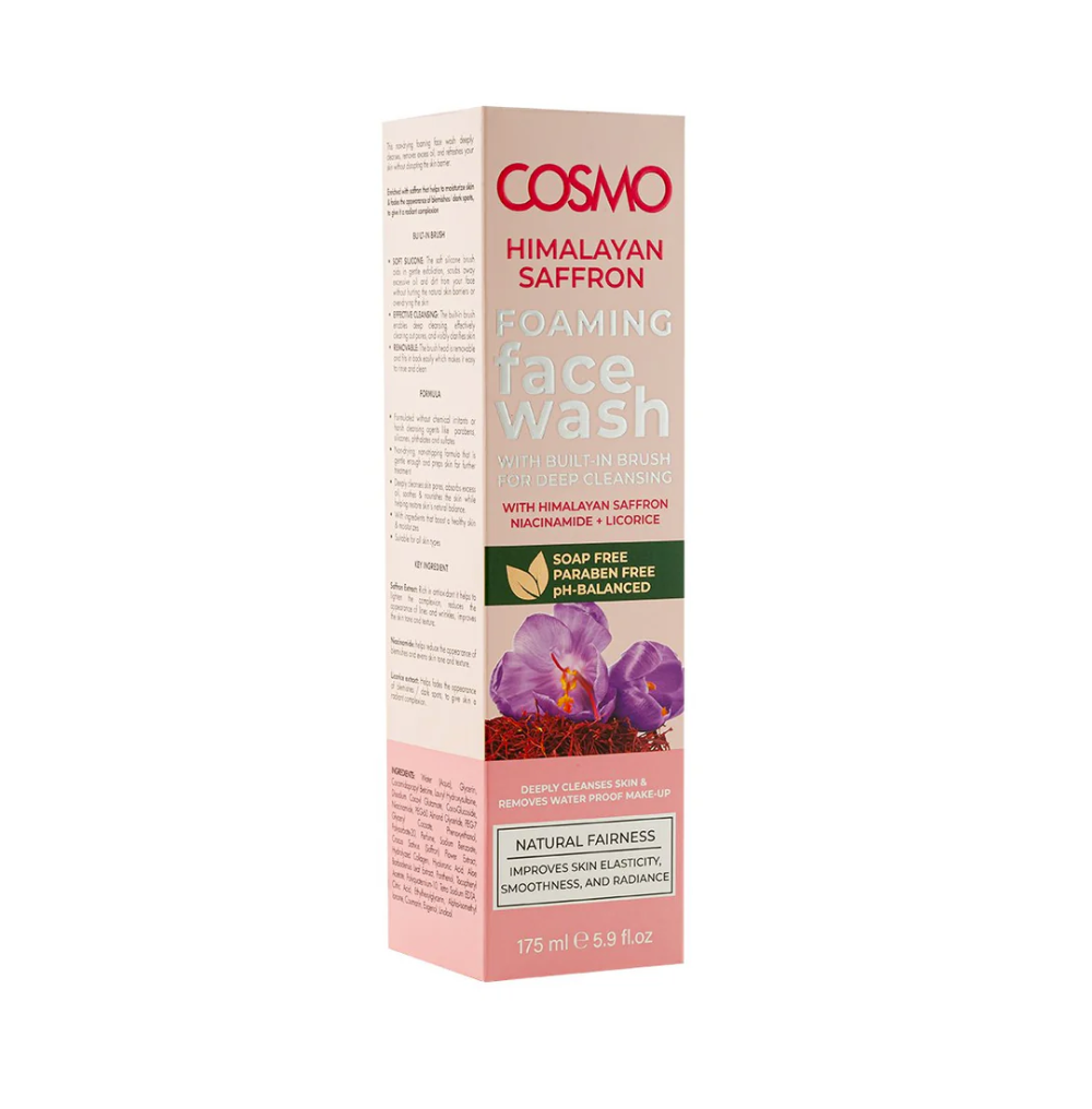 Himalayan Saffron Foaming Face Wash by Cosmo 175ml