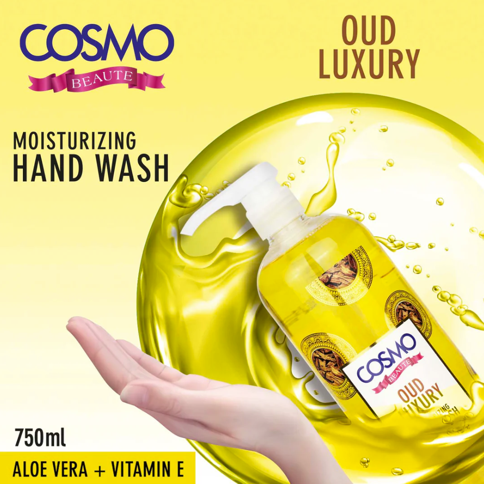 Oud Luxury Moisturizing Hand Wash by Cosmo 750ml