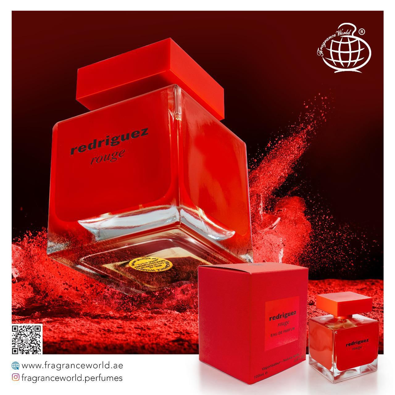 Fragrance World Redriguez Rouge Perfumed Water For Women 100ml